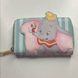 Loungefly Dumbo Striped Wallet - Blue, Pink, Yellow